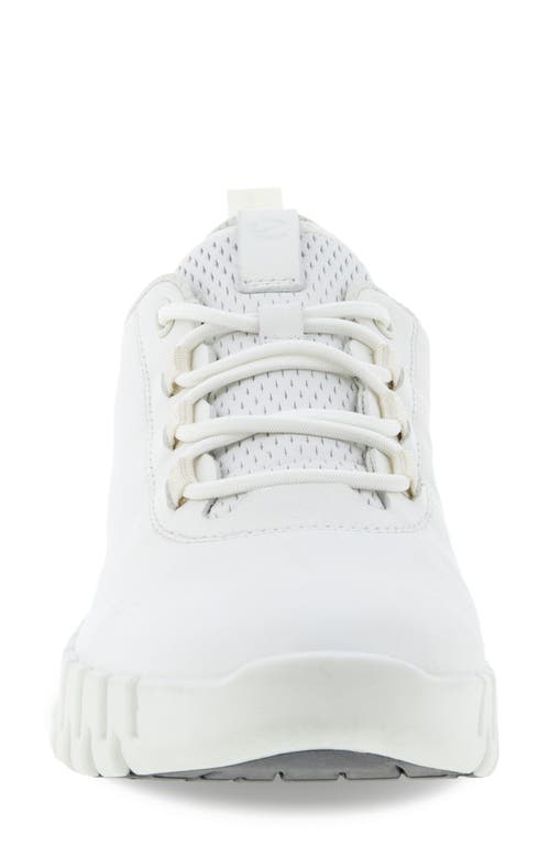 Shop Ecco Gruuv Sneaker In White/light Grey