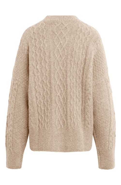 Shop Favorite Daughter Oversize Cable Knit Sweater In Basmati