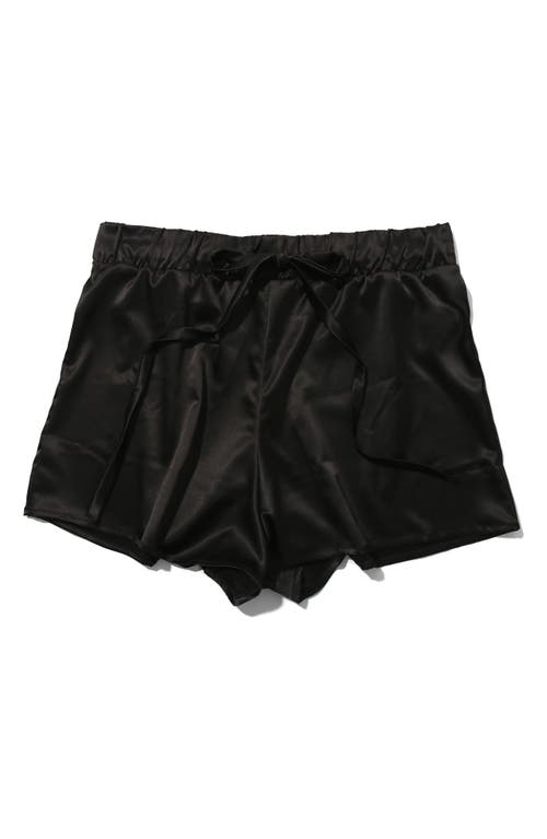 Hanky Panky Satin Sleep Short In Black