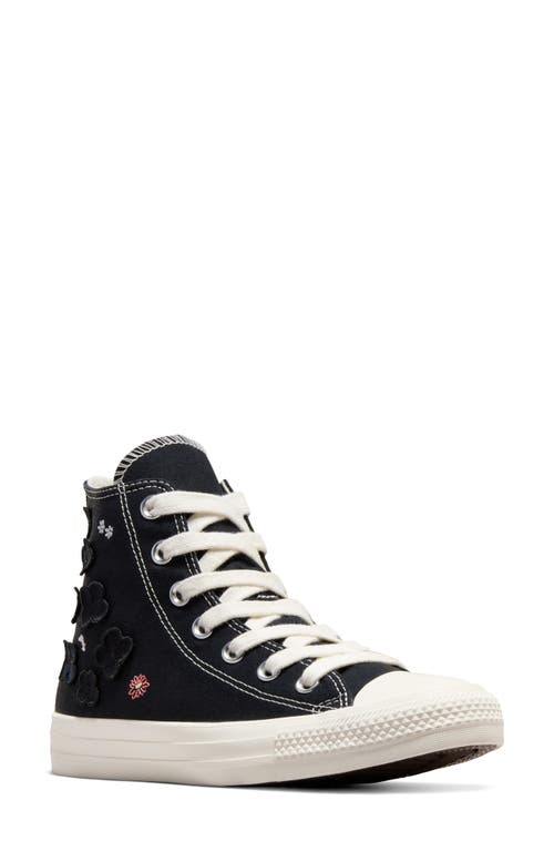 Converse Chuck Taylor® All Star® High Top Sneaker In Black/egret/purple