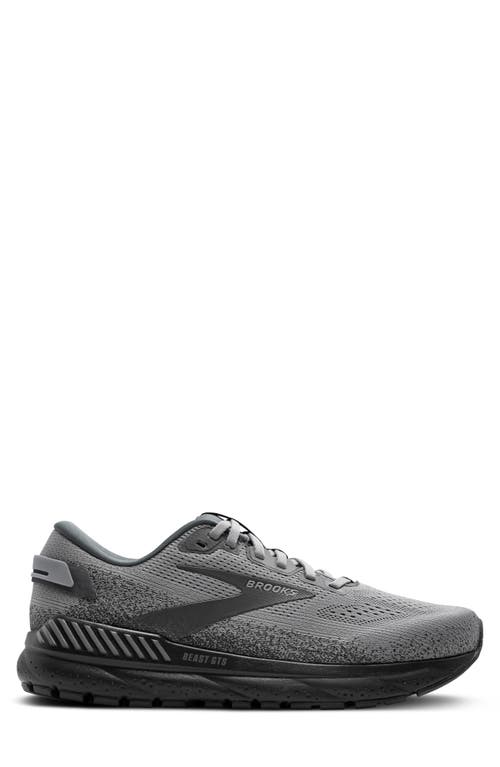 Brooks Beast Gts 24 Running Shoe In Primer Grey/ebony