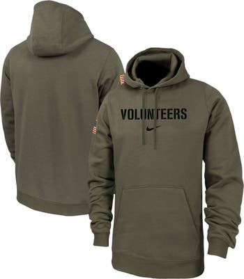 Men's Nike Anthracite Tennessee Volunteers Military Long Sleeve Hoodie  T-Shirt