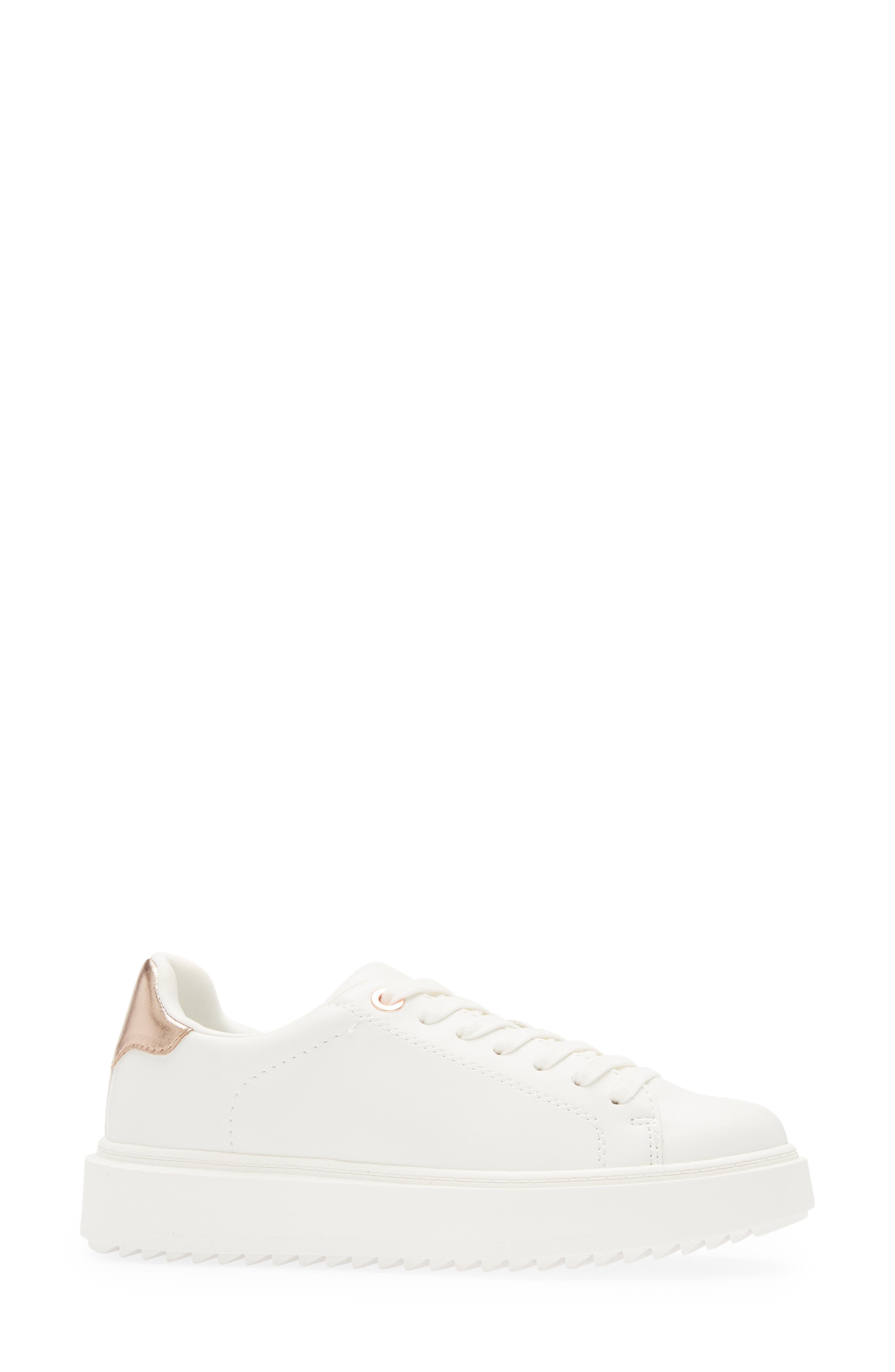 Steve Madden Charlie Sneaker da Donna, Bianco (Infradito