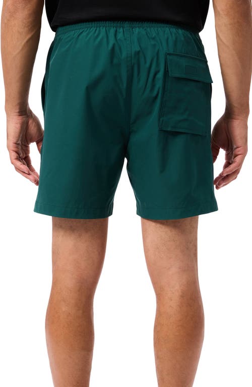 Shop Psycho Bunny Palm View Hydrochromic Swim Trunks In Sea Moss