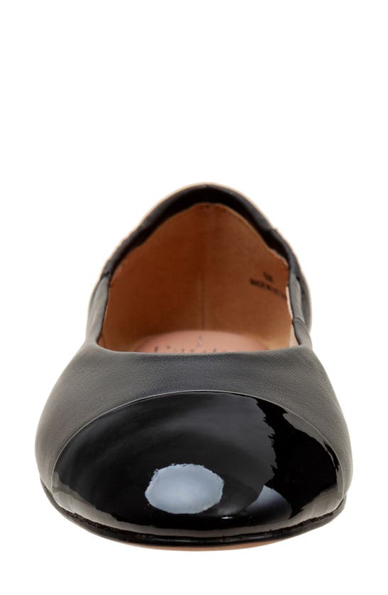 Linea Paolo Nolan Cap Toe Ballet Flat In Black