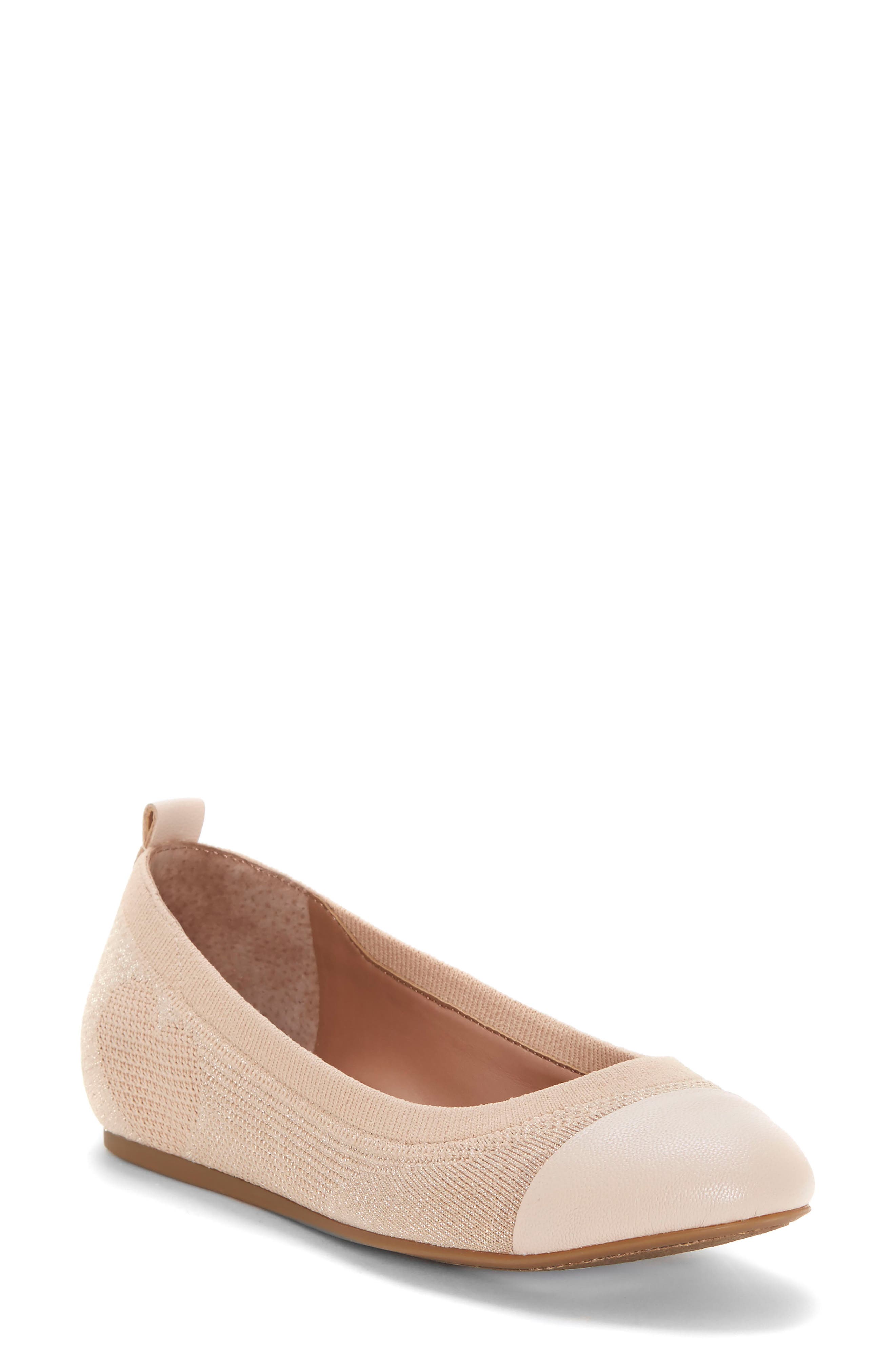 Ed Ellen Degeneres Lilli Knit Ballet Flat, Metallic