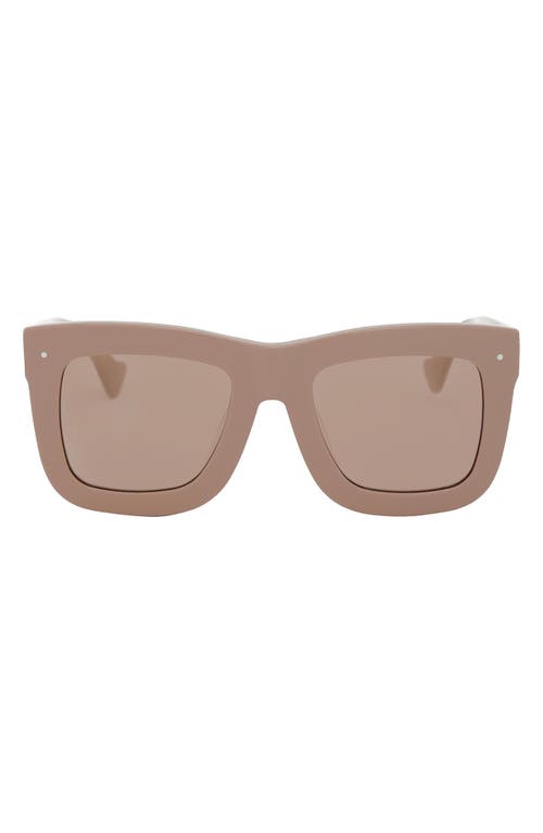 Grey Ant Status 51mm Square Sunglasses In Opaque Tan/tan