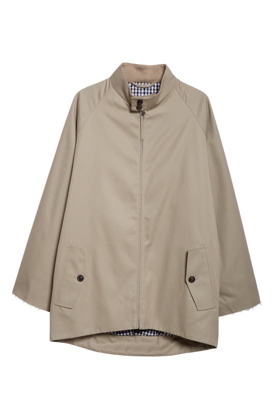 Shop Maison Margiela Beetle Back Gabardine Trench Jacket In Col. 81