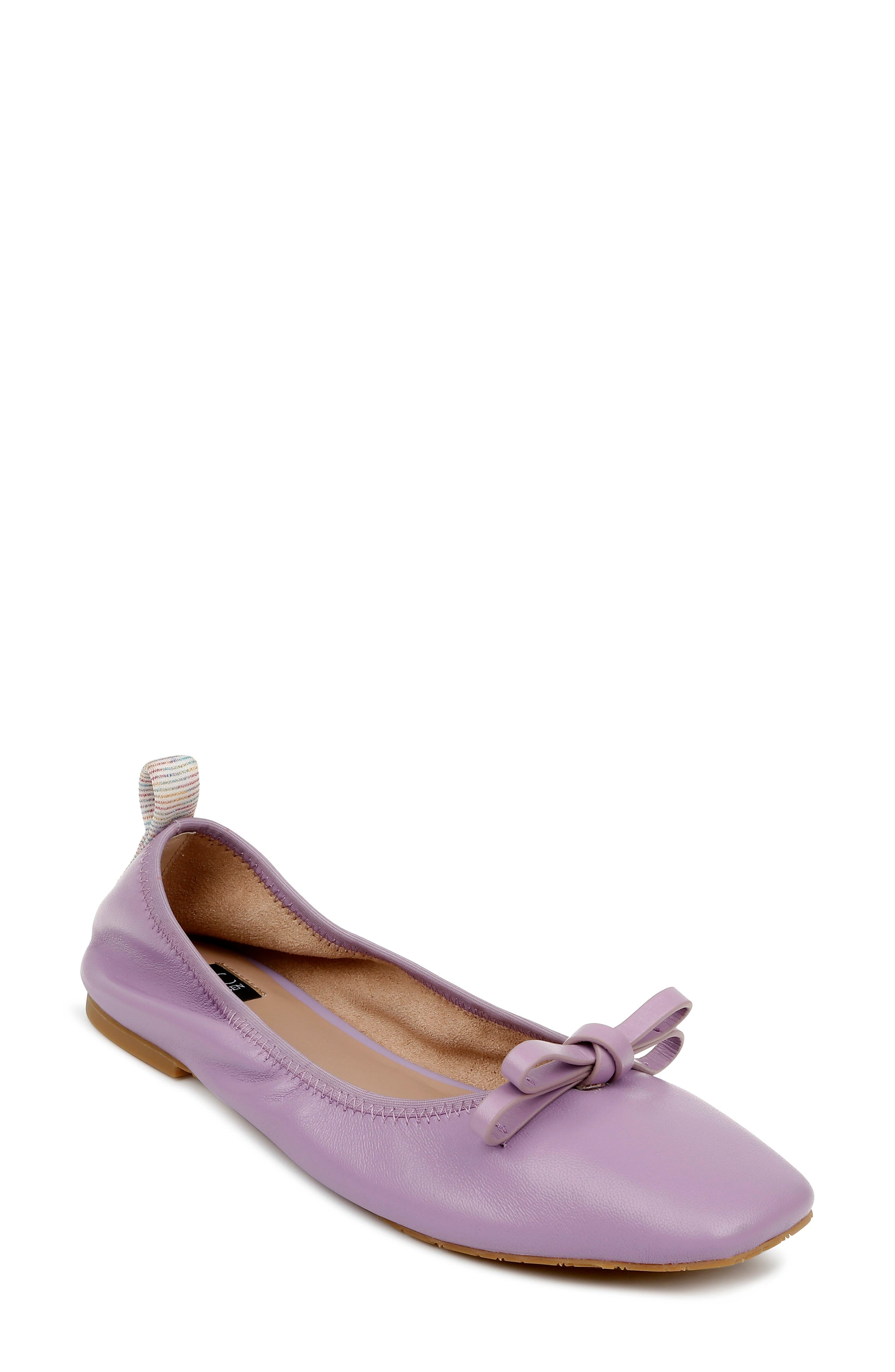 purple flat shoes for ladies