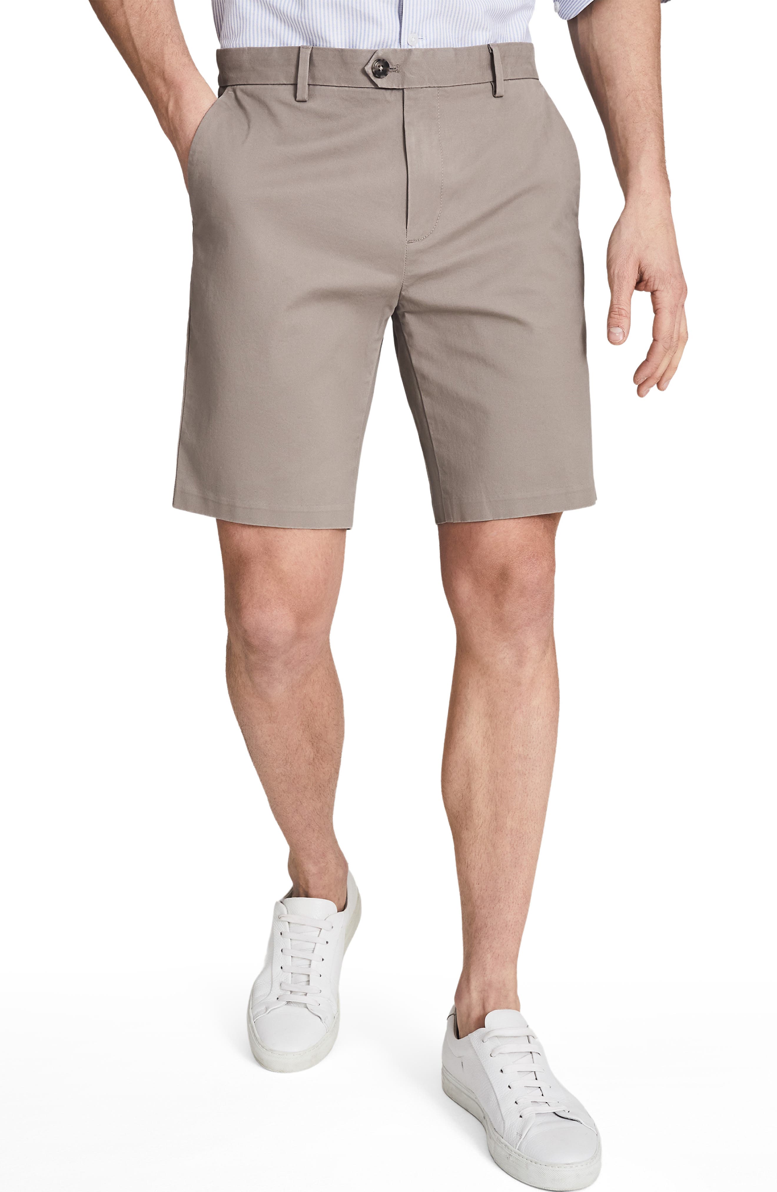 Reiss Wicket Cotton Blend Chino Shorts 