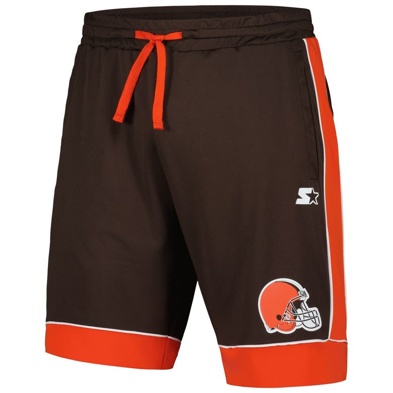 Shop Starter Brown/orange Cleveland Browns Fan Favorite Fashion Shorts