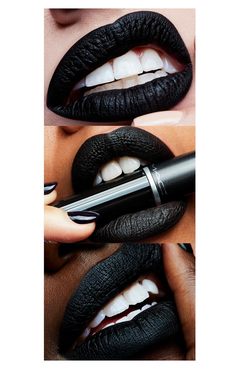 MAC Cosmetics Retro Matte Liquid Lipcolour Lipstick, Alternate, color, Caviar