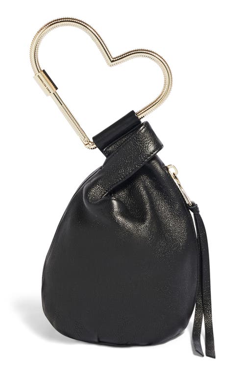 Aimee Kestenberg All My Heart Leather Pouch in Black With Gold