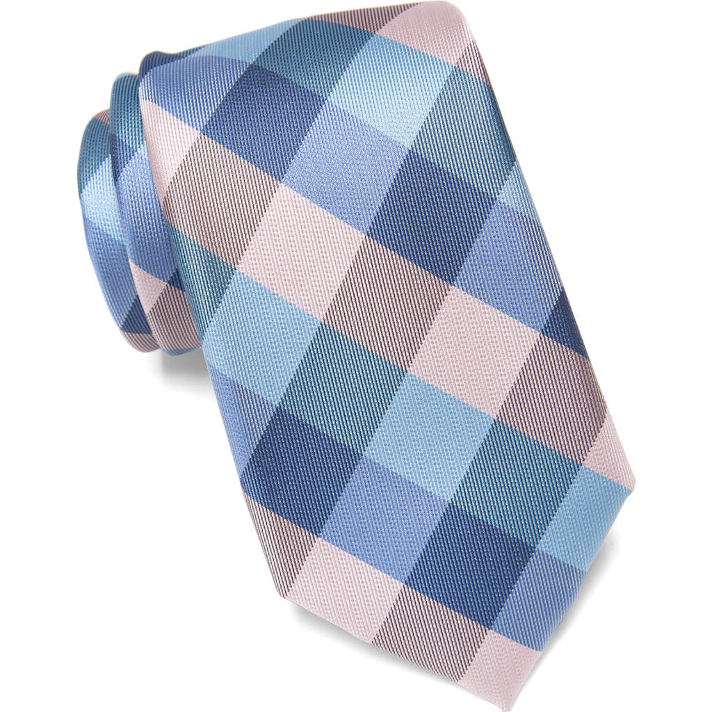Tommy Hilfiger Tartan Grid Tie In Navy/pink