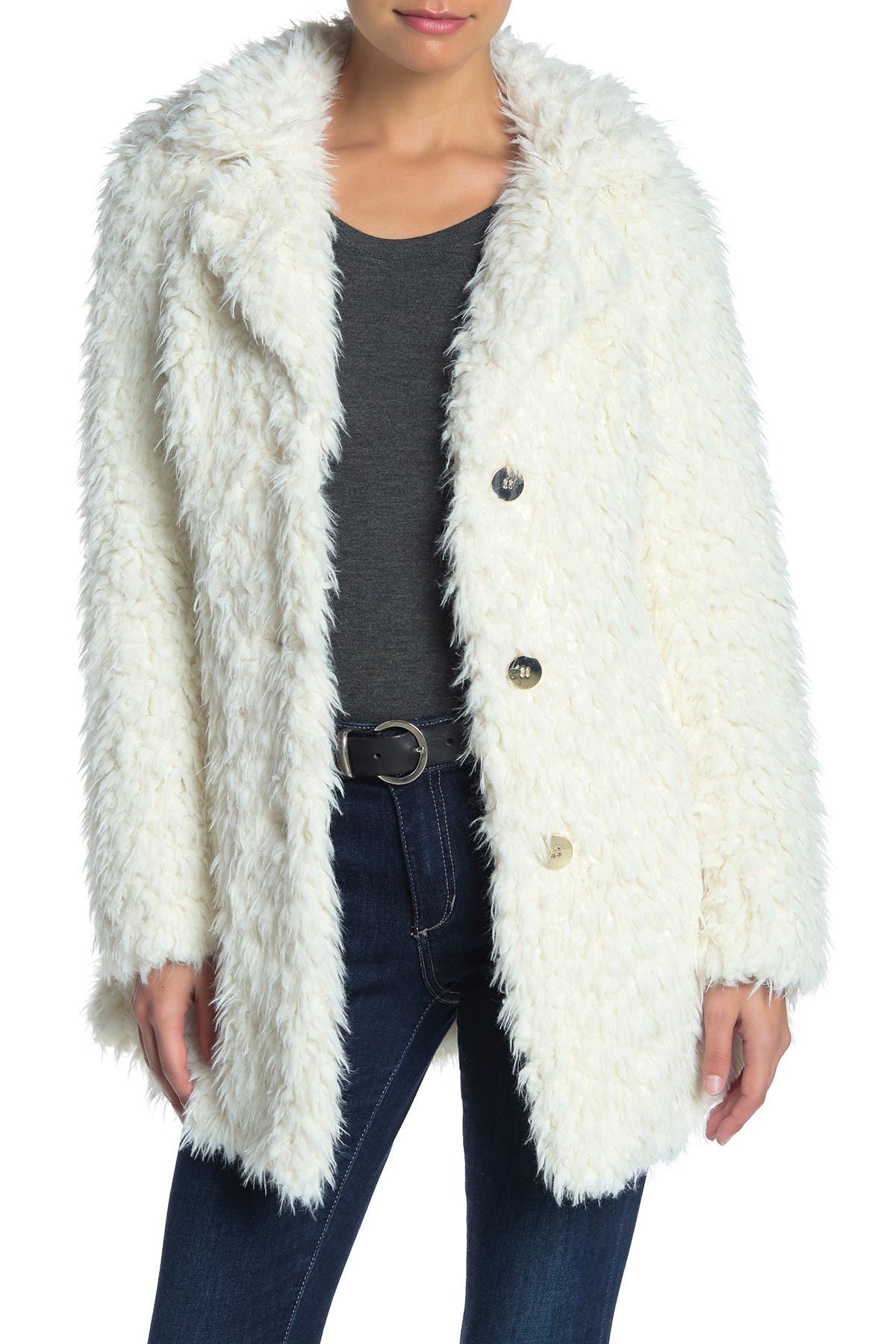 guess dessie faux fur jacket