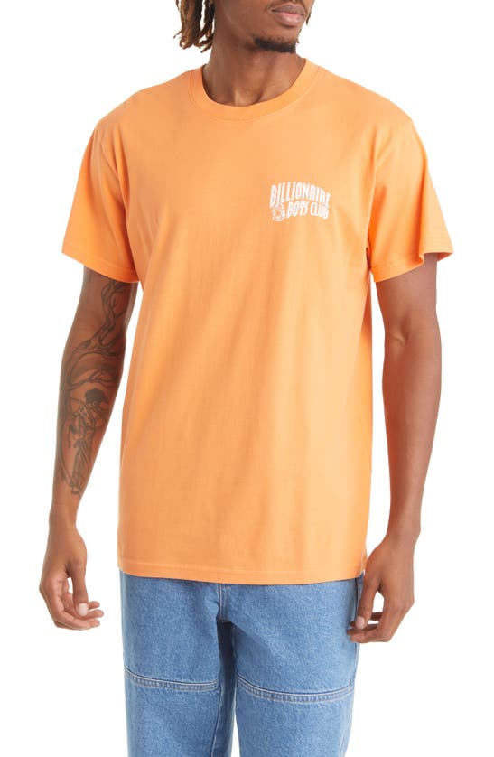 Billionaire Boys Club Small Arch Cotton Graphic Tee In Nectarine