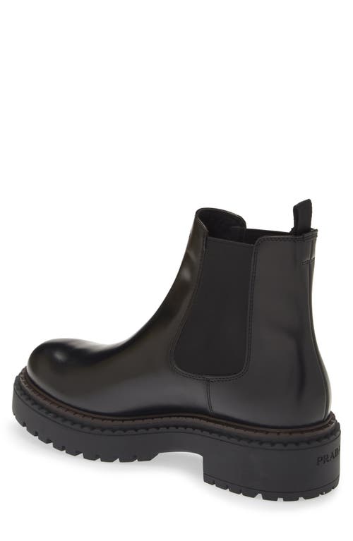 PRADA PRADA DOUBLE CHOCOLATE CHELSEA BOOT
