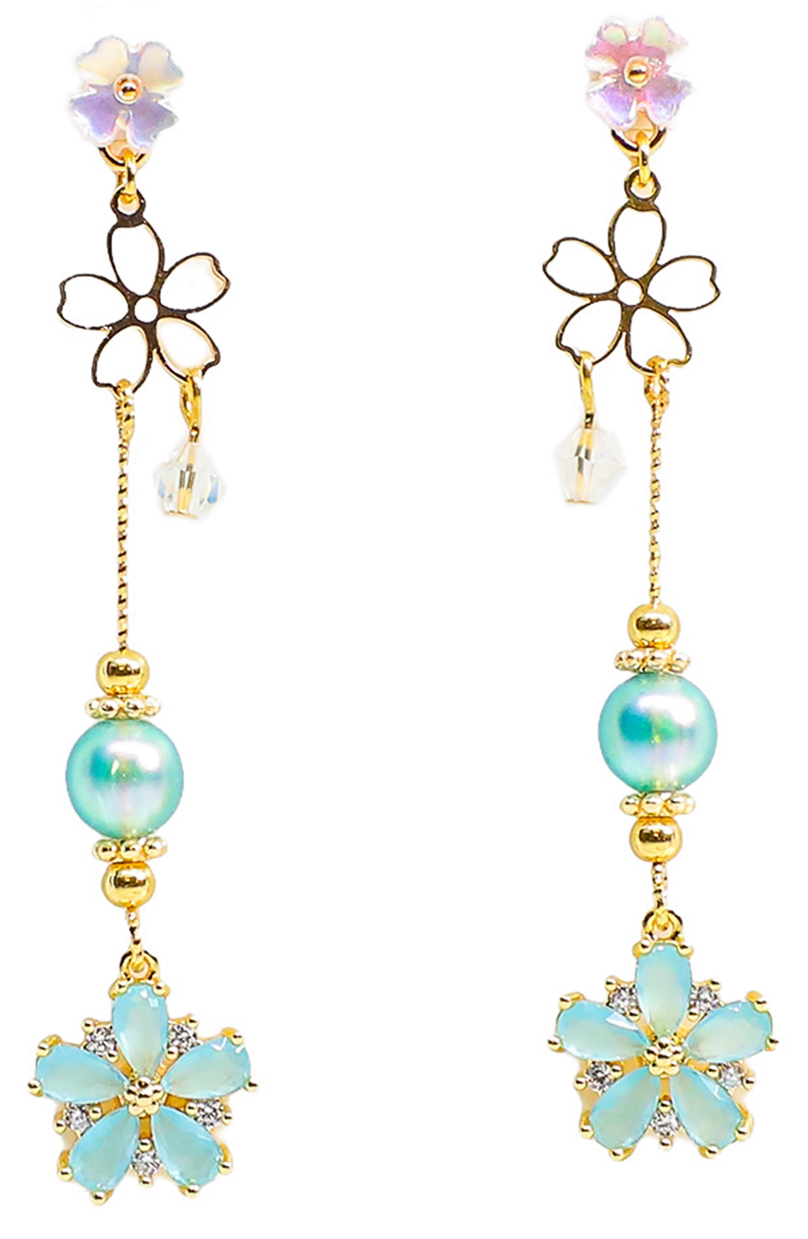 LA MENO Sakura Linear Drop Earrings Nordstrom