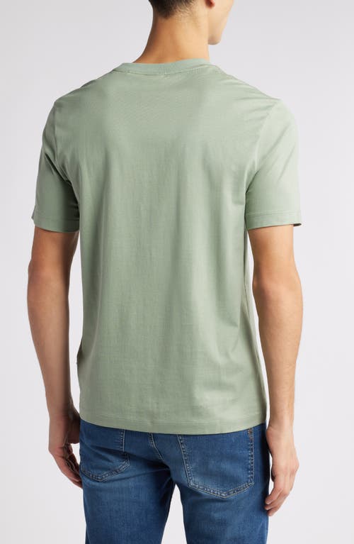 Hugo Boss Boss Tiburt Logo Graphic T-shirt In Green