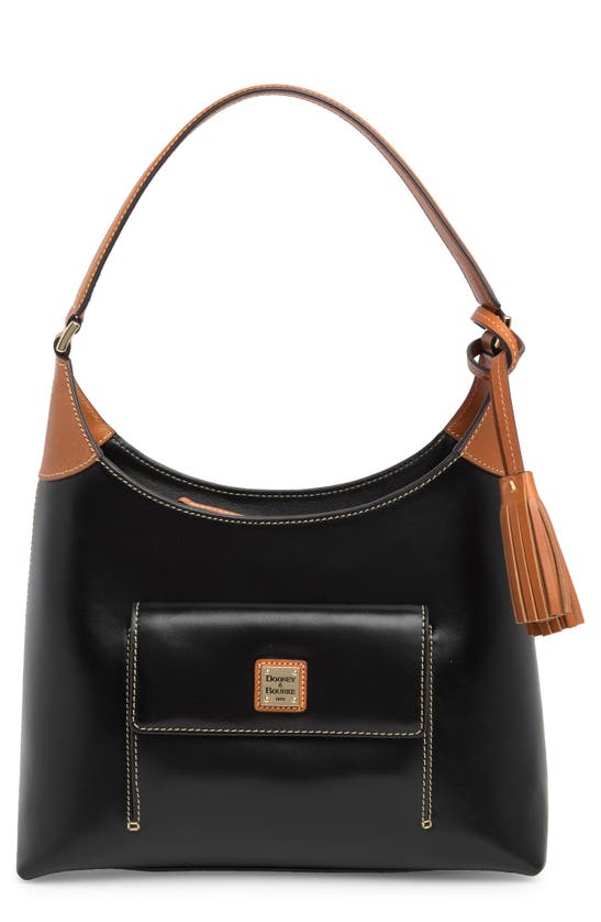 Dooney & Bourke Small Leather Hobo Bag In Black