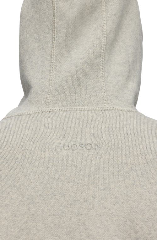 Shop Hudson Jeans Cotton & Cashmere Double Knit Hoodie In Oatmeal