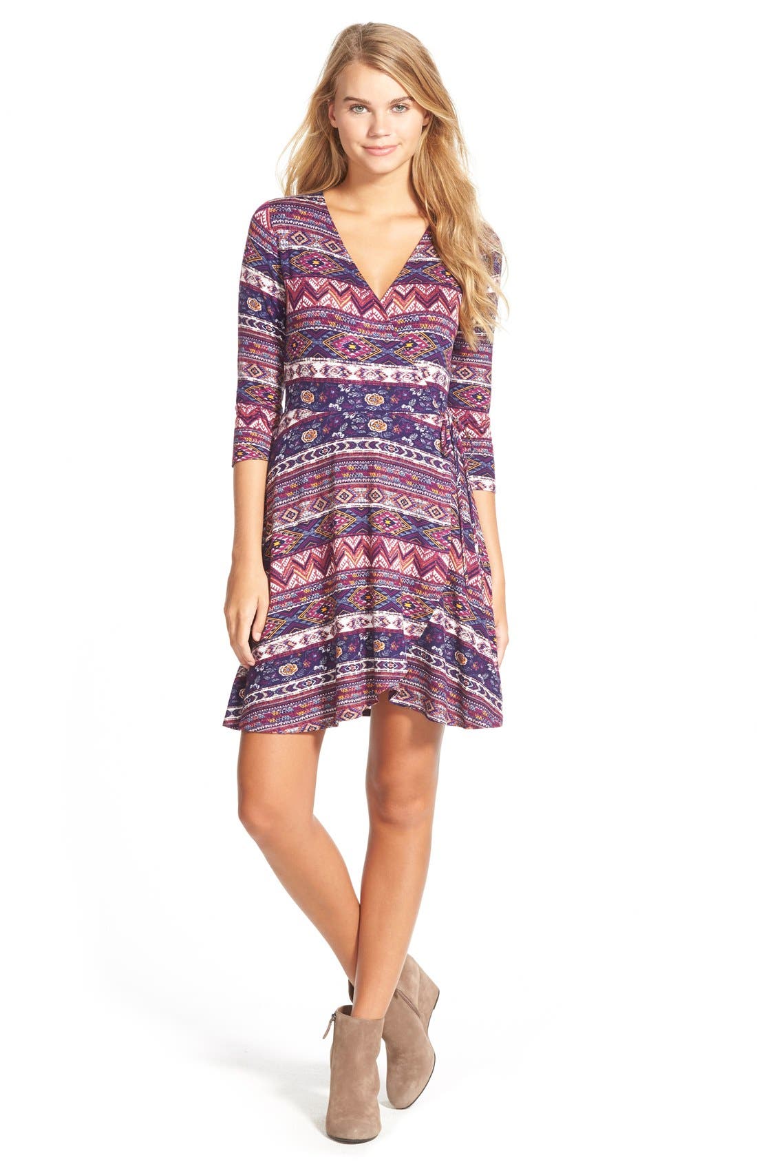 Socialite Print Wrap Dress Nordstrom