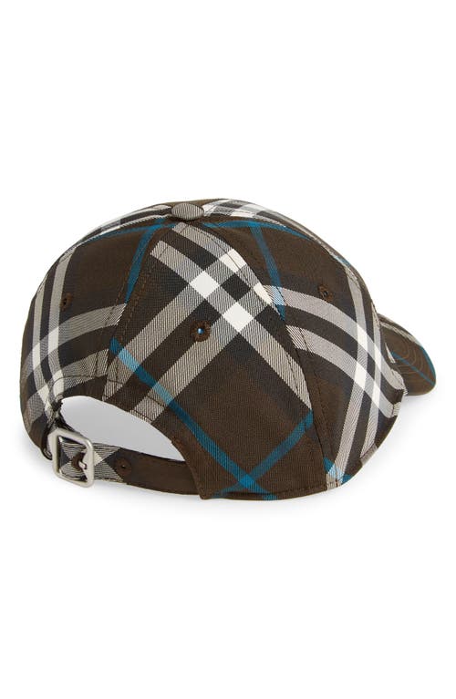 Shop Burberry Ekd Check Baseball Cap In Snug Ip Check