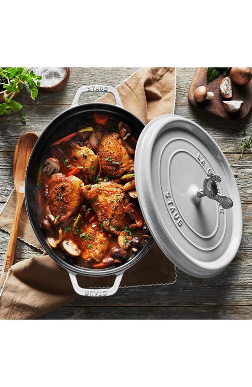 Staub 5.75-quart Coq Au Vin Cocotte In White Truffle