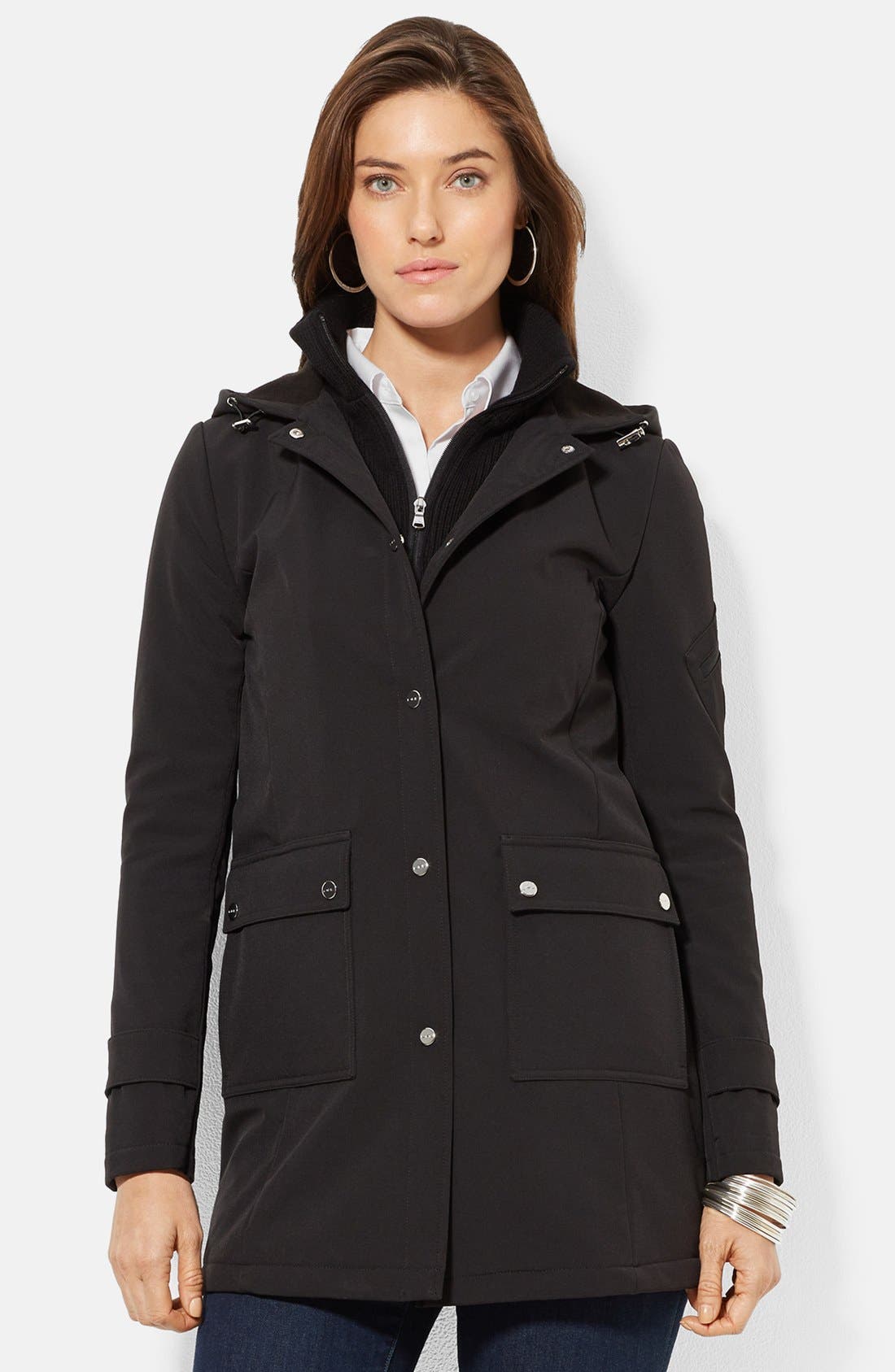 ralph lauren soft shell hooded jacket