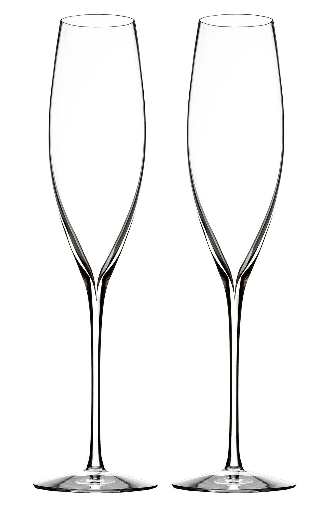 UPC 701587011327 product image for Waterford Elegance Set Of 2 Fine Crystal Champagne Flutes, Size One Size - White | upcitemdb.com