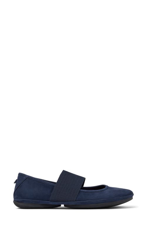 Camper Right Nina Leather Ballerina Flat In Navy