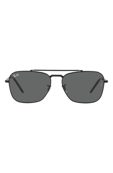 New Caravan 58mm Square Sunglasses