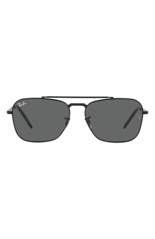 Ray-Ban New Caravan 58mm Square Sunglasses in Black /Dark Grey at Nordstrom