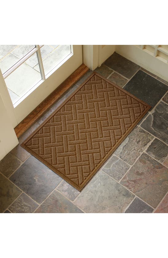 Bungalow Flooring Waterhog Lattice Floor Mat In Dark Brown