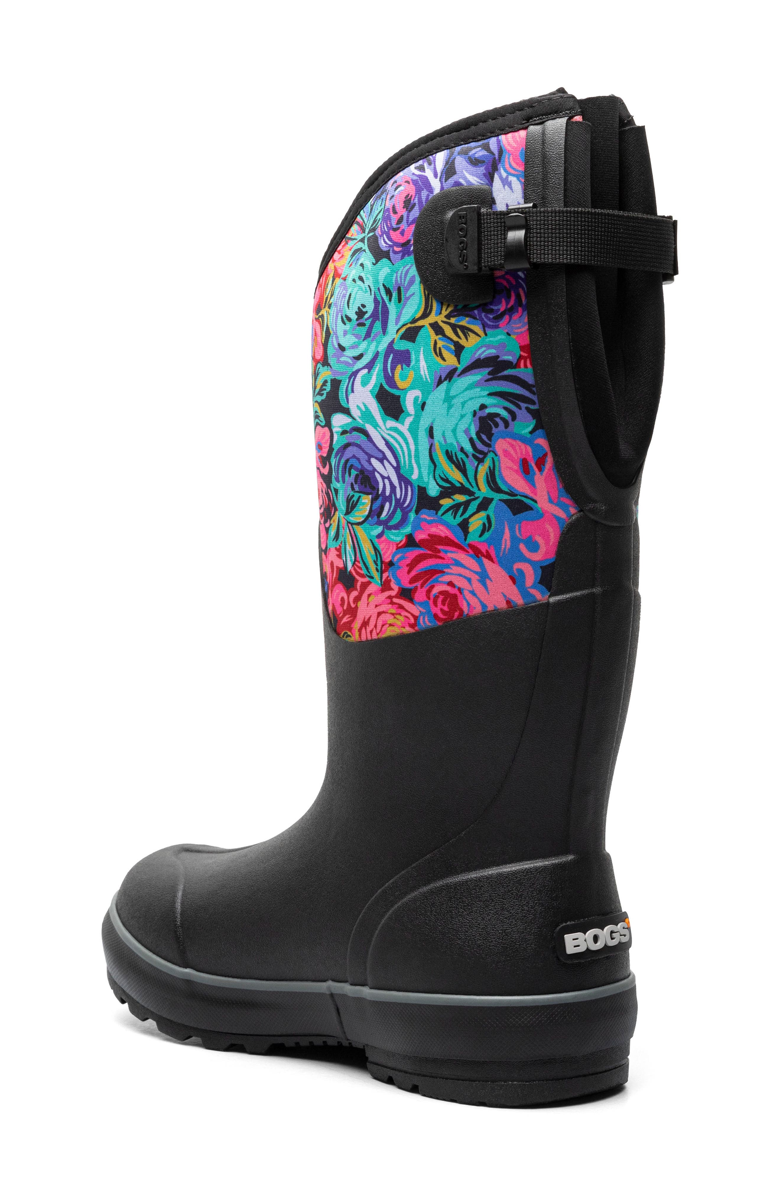 Bogs Classic II Rose Garden Tall Waterproof Insulated Rain Boot (Women