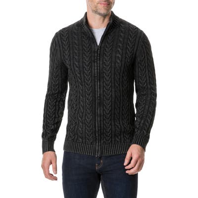 Rodd & Gunn Northope Cable Zip Cardigan, Grey