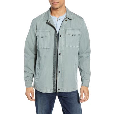 Faherty Civilian Regular Fit Zip Jacket, Green