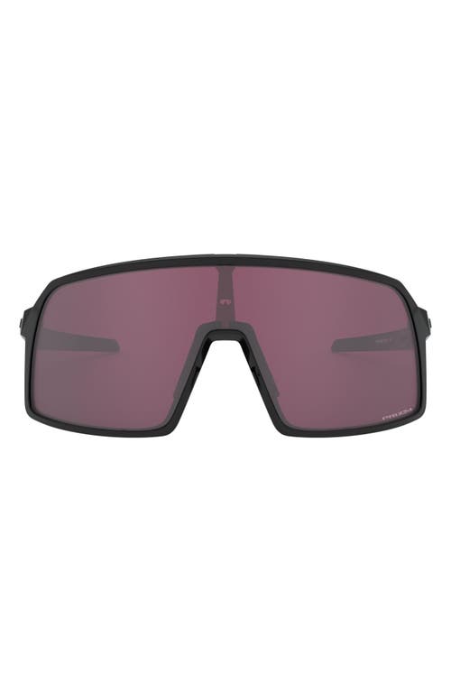 Oakley Prizm Sutro S 28mm Shield Sunglasses in Rubber Black at Nordstrom