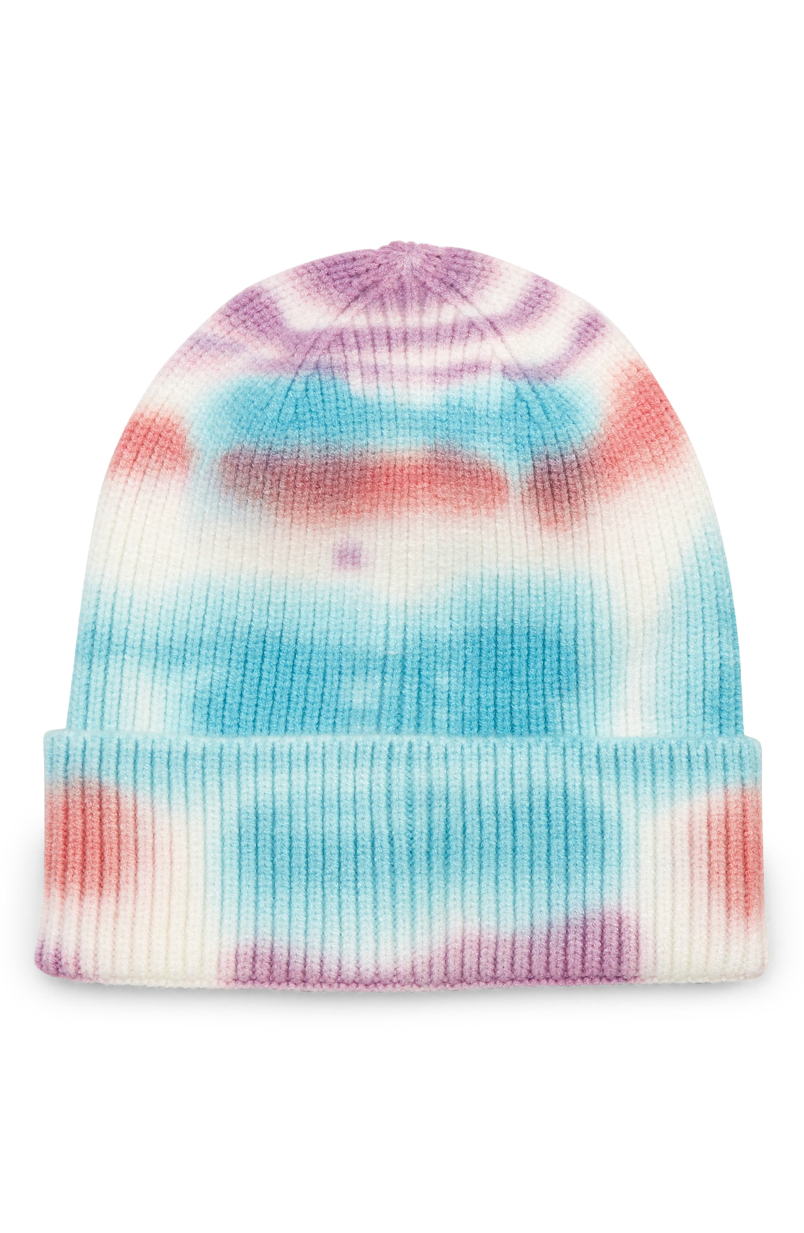 tie dye knit beanie