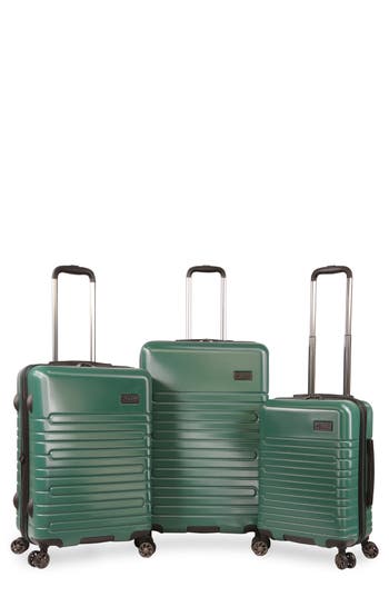 Original Penguin Kith 3-piece Hardside Luggage Set In Forest Green