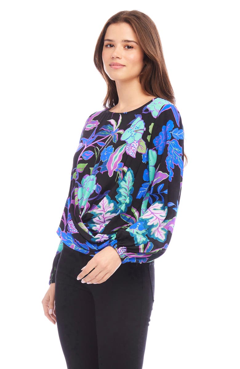 Karen Kane Floral Print Top, Alternate, color, Prt