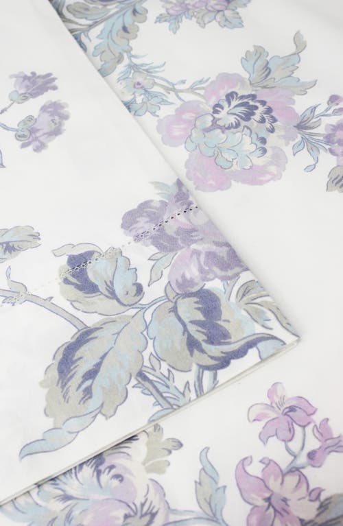Melange Home Rose 200 Thread Count Percale Cotton Sheet Set In Violet