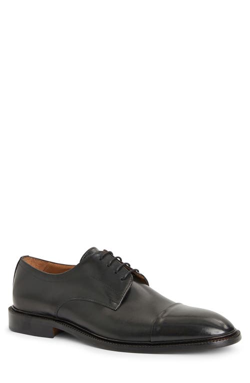 Shop Bruno Magli Aydin Cap Toe Derby In Black