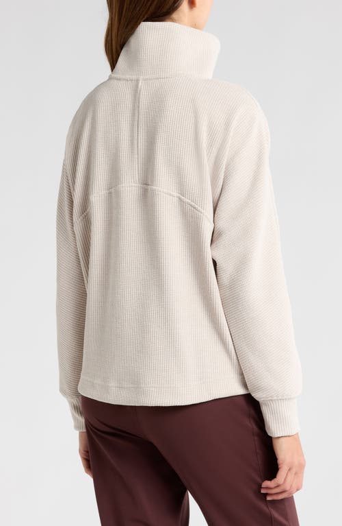 ZELLA ZELLA HALF ZIP WAFFLE STITCH SWEATSHIRT 