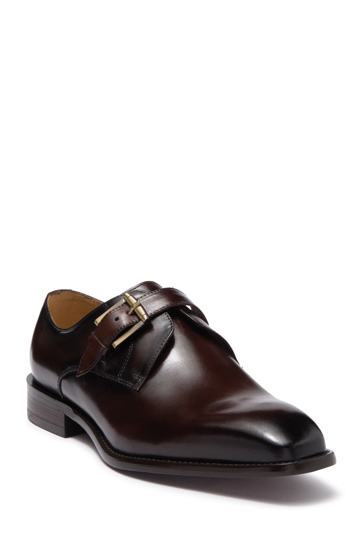 Maison Forte Davos Buckle Strap Leather Loafer In Chestnut