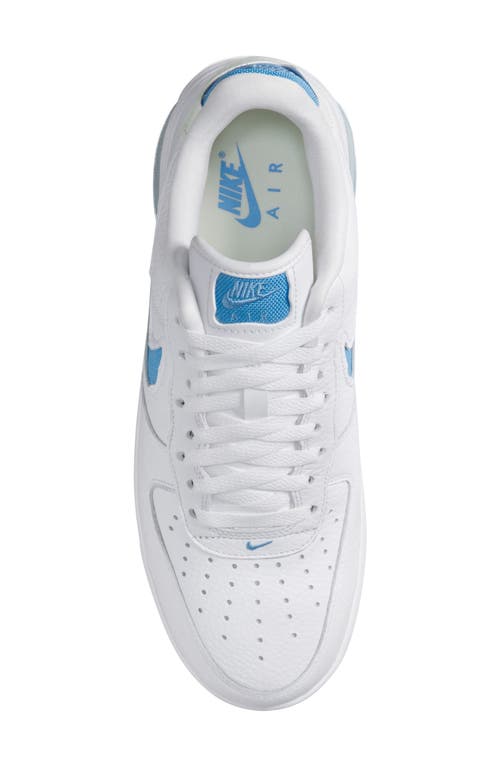 Shop Nike Air Force 1 Low Evo Basketball Sneaker In White/university Blue/white