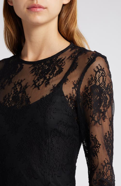 Shop Mango Simona Lace Long Sleeve Maxi Dress