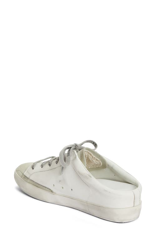 Golden Goose Super-star Sabot Mule Sneaker In White/pink