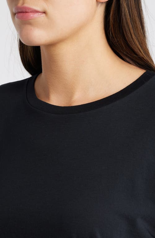 Shop Rails Classic Cotton Crewneck T-shirt In Black