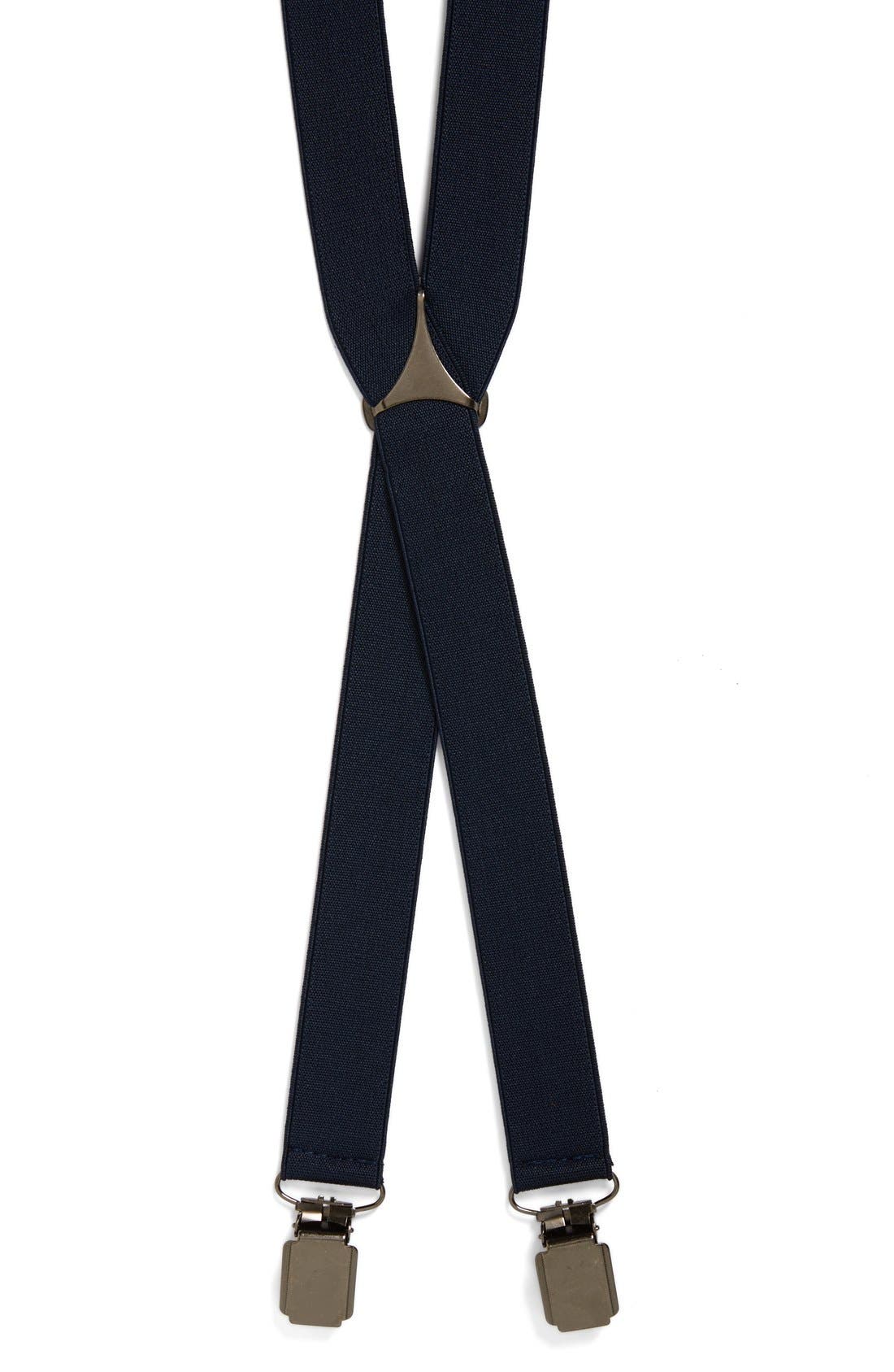 Topman Navy Skinny Suspenders Nordstrom